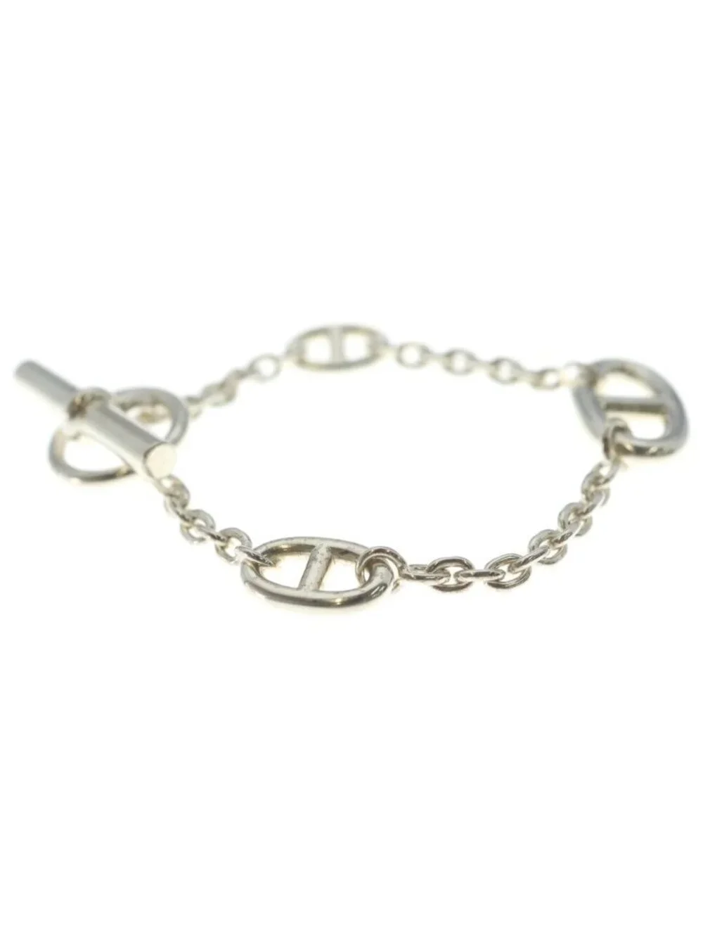 Hermes Chaine D'ancre Farandole Bracelet Argente Silver